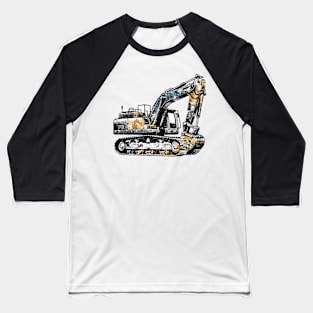 Excavator Baseball T-Shirt